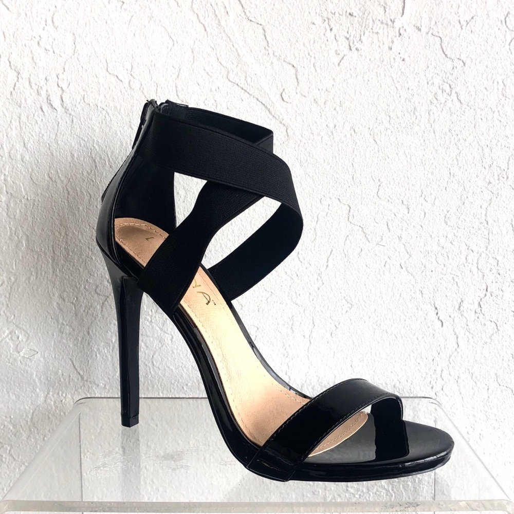 Shoes Liliana Black Heels Stilettos Patent